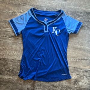 Women’s Blue KC Cool Base Shirt